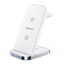 Acefast Inductive charger 3in1 Qi with stand Acefast E15 15W (white)