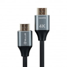 Tellur High Speed ​​HDMI 2.0 kabelis, 4K 18Gbps spraudnis-spraudnis Ethernet apzeltīts 5 m melns