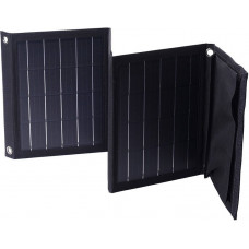 Choetech salokāms saules panelis lādētājs Choetech SC005 22W 2xUSB (melns)