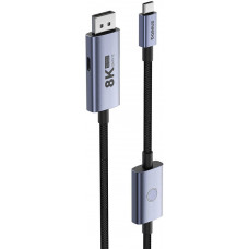 Baseus adapteris USB-C — DP Baseus 8K 1,5 m (melns)