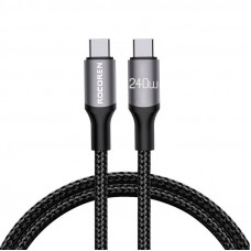 Rocoren Fast Charging cable Rocoren USB-C to USB-C Retro Series 2m 240W (grey)