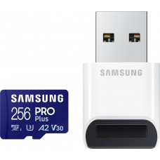 Samsung Memory card Samsung PRO Plus micro SDXC 256 GB U3 A2 V30 (MB-MD256SB/WW)