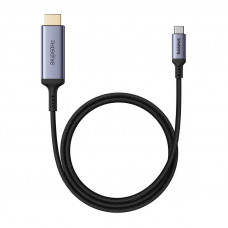 Baseus adapteris Baseus USB-C uz HDMI augstas izšķirtspējas 1,5 m (melns)