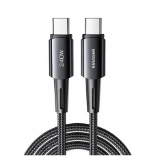 Essager USB-C–USB-C kabelis 240 W Essager 1 m (pelēks)