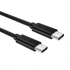 Choetech USB-C–USB-C kabelis Choetech, 1 m (melns)