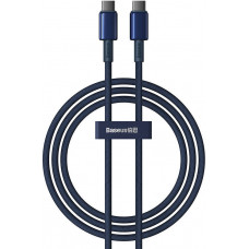 Baseus Cable USB-C to USB-C Baseus Tungsten Gold, 100W, 1m (blue)
