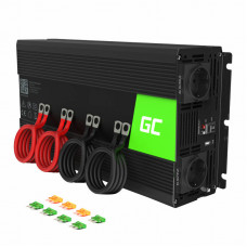 Green Cell Car inverter voltage converter Green Cell INV10 12V to 230V 2000W/4000W, modified sine wave