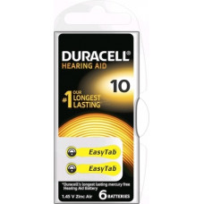 Duracell Hearing 10 (A10) Blistera iepakojumā 6gb.