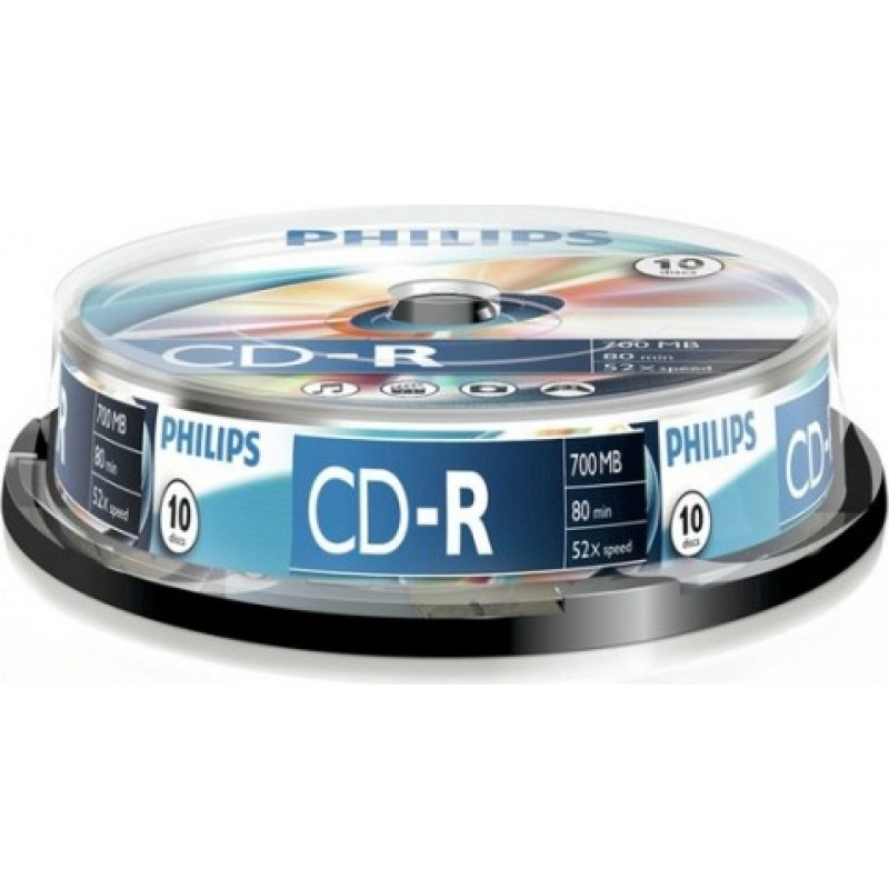 Philips CD-R 80 700mb cake box 10