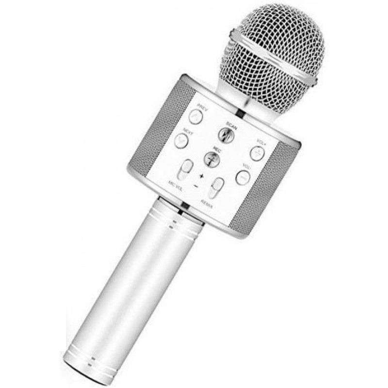 Blackmoon Karaoke mikrofons Bluetooth 4.0 (Pelēks)