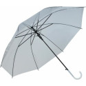 Caurspīdīgs balts lietussargs (13006-uniw)