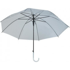 Caurspīdīgs balts lietussargs (13006-uniw)