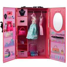 Kruzzel Wardrobe / wardrobe for dolls + clothes Kruzzel 20585 (16346-uniw)
